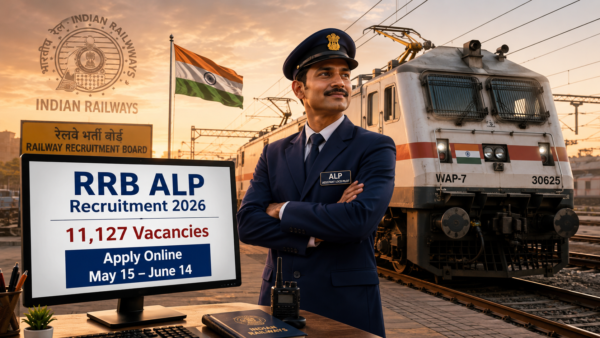 RRB ALP Recruitment 2026 Notification Out for 11127 Posts, Apply Online